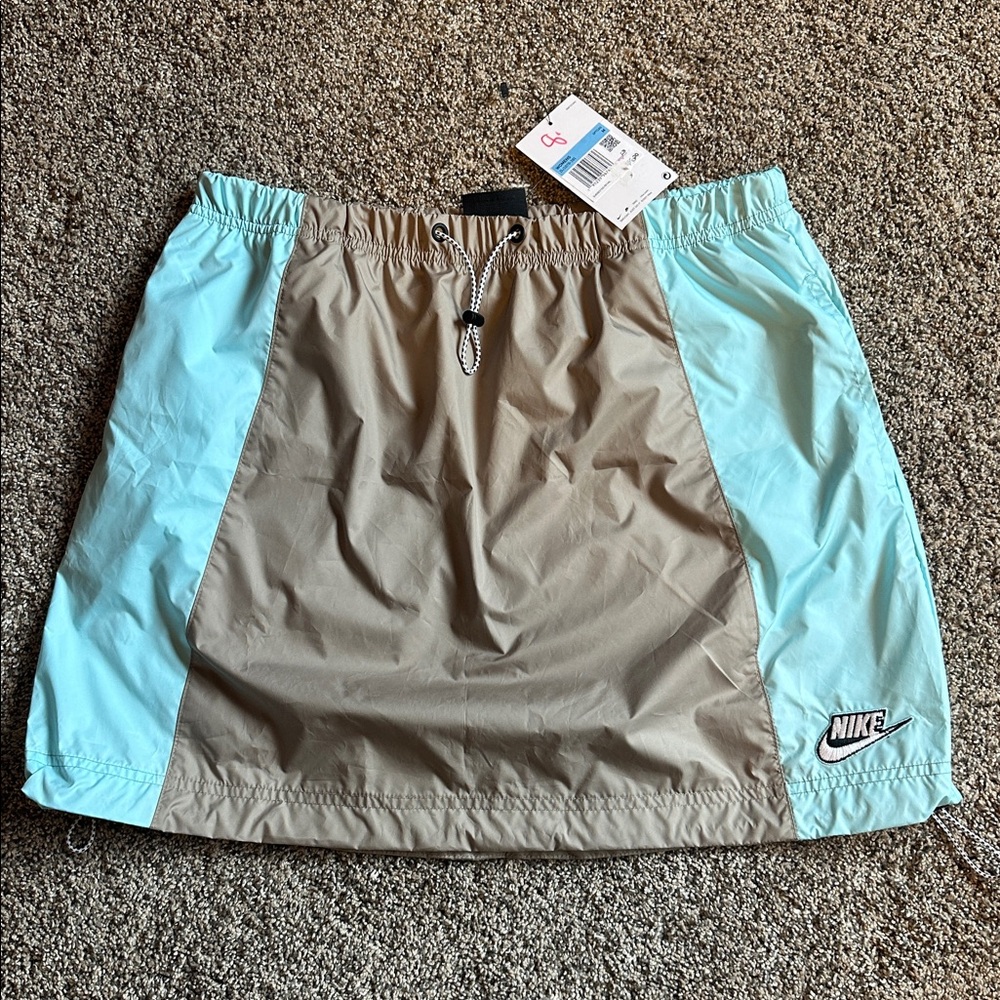 NWT Nike Tan and Light Blue Sports Skirt